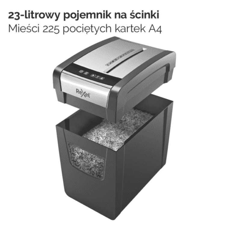 REXEL Niszczarka Momentum X410-SL Slimline P4 (5)