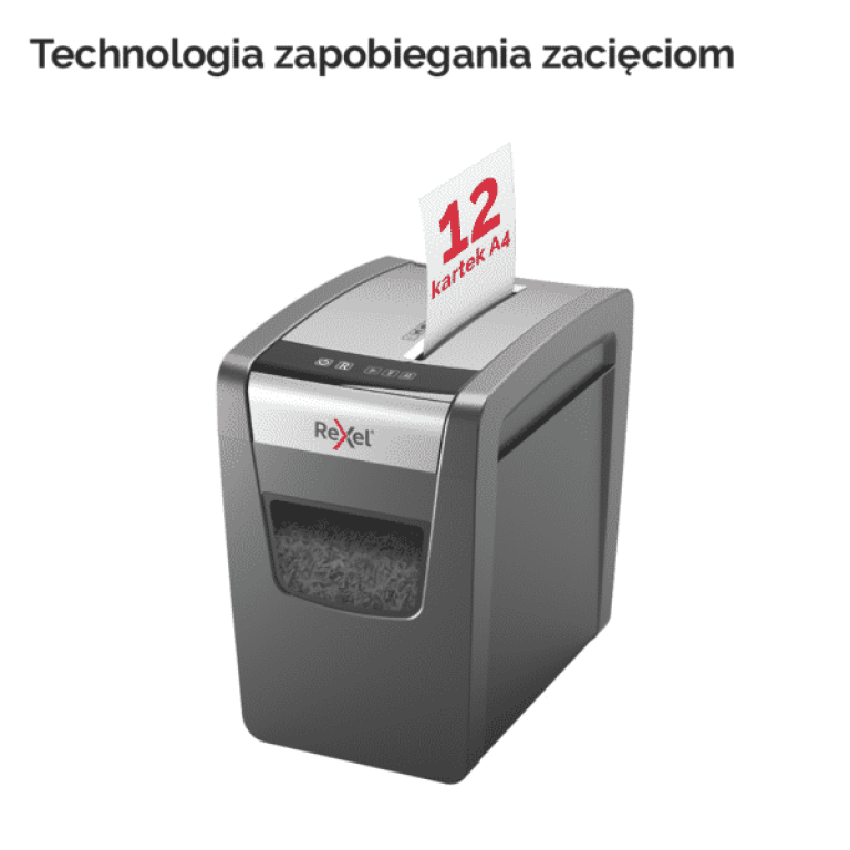 REXEL Niszczarka Momentum X312-SL Slimline P3 (7)