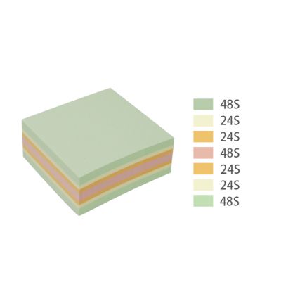 FSC notes kostka 51x51mm, pastel ziel/żół/pom/róż, 240 kartek 21889 (2)