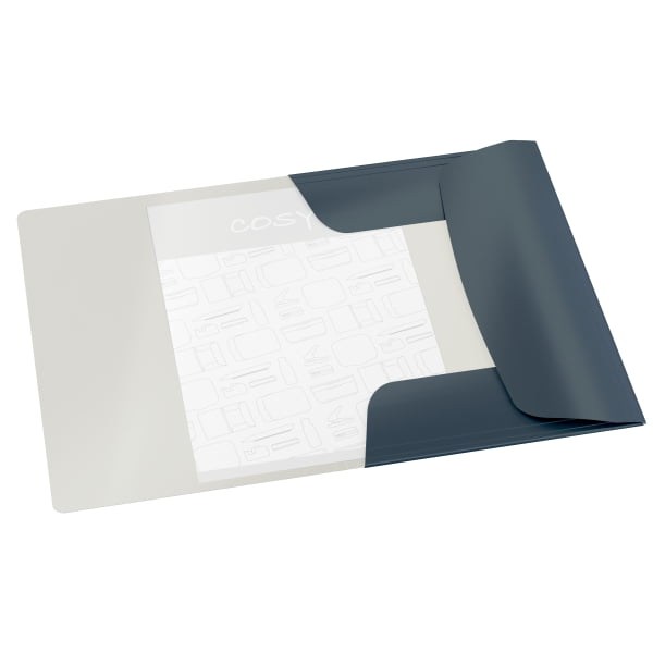 LEITZ Cosy Teczka kartonowa z gumką A4 szara (3)