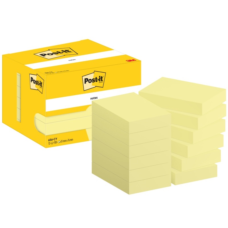 KARTECZKI SAMOPRZYLEPNE POST-IT 51X76mm 100 Karteczek P.12 (2)