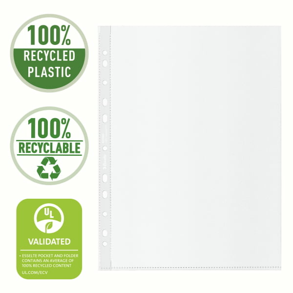 ESSELTE 100% Recycled Premium Koszulka groszkowa 70 mic. A4 100 sztuk   
Esselte - liczy się jakość! (2)