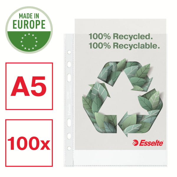 ESSELTE 100% Recycled Premium Koszulka groszkowa 70 mic. A5 100 sztuk
Esselte - liczy się jakość! (3)