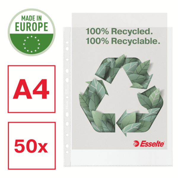 ESSELTE 100% Recycled Premium Koszulka groszkowa 70 mic. A4 Maxi 50 sztuk
Esselte - liczy się jakość! (3)