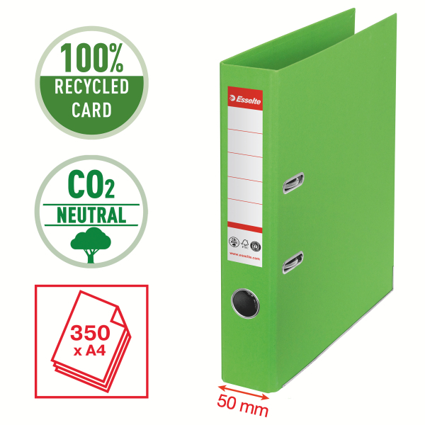 ESSELTE No.1 Segregator A4 50 mm zielony neutralny pod względem emisji CO2
Esselte - liczy się jakość! (2)