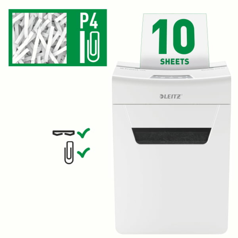 LEITZ Niszczarka IQ Protect Premium 10X (4)
