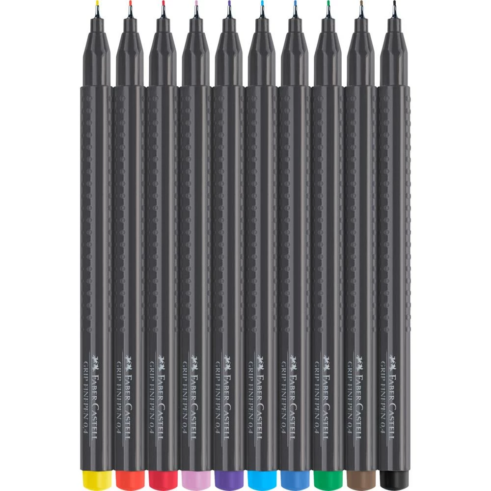 FABER-CASTELL Grip Zestaw cienkopisów 10 kolorów (2)