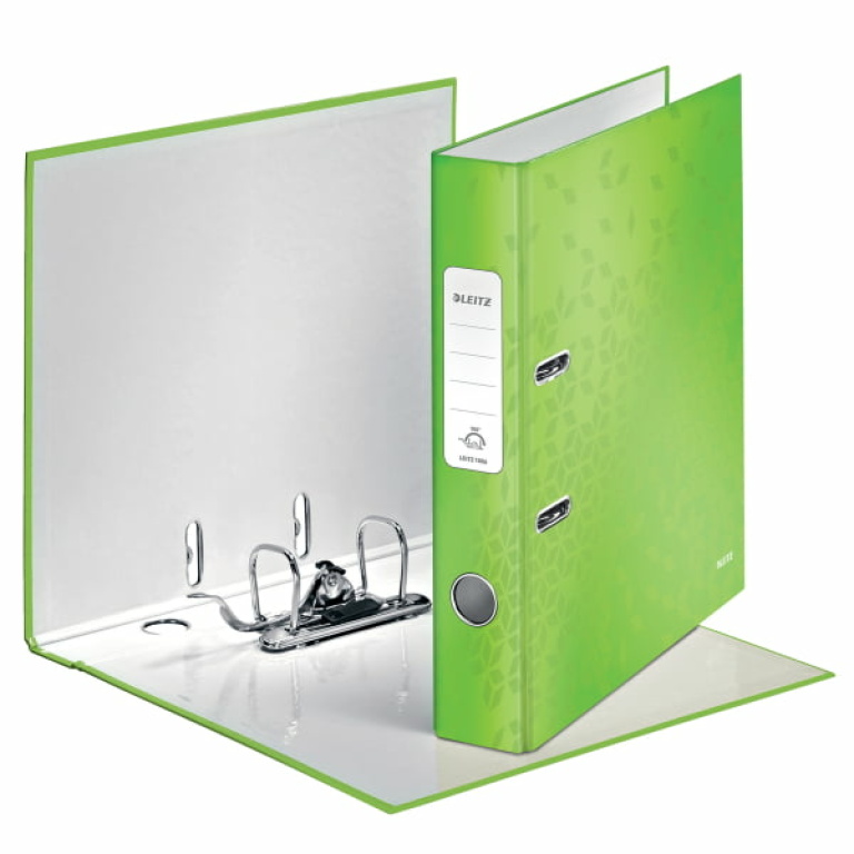 LEITZ Wow Segregator biurowy A4 180  laminowany zielony (2)
