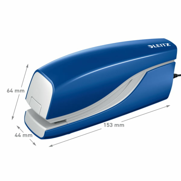 LEITZ Wow NeXXt Zszywacz elektryczny do 10 kartek niebieski (2)