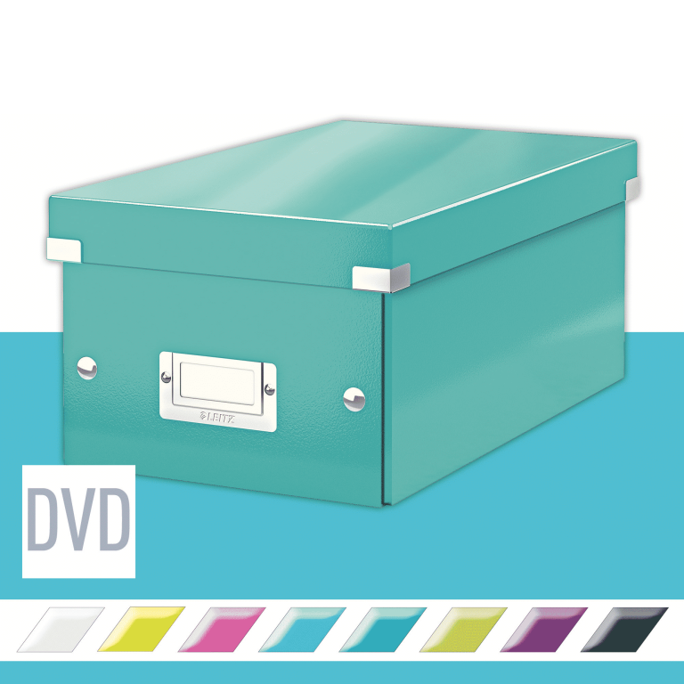 LEITZ Wow Click & Store Pudełko na DVD turkusowe (2)