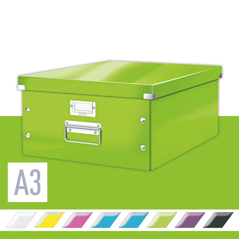 LEITZ Wow Click & Store Pudełko do przechowywania A3 zielone (2)