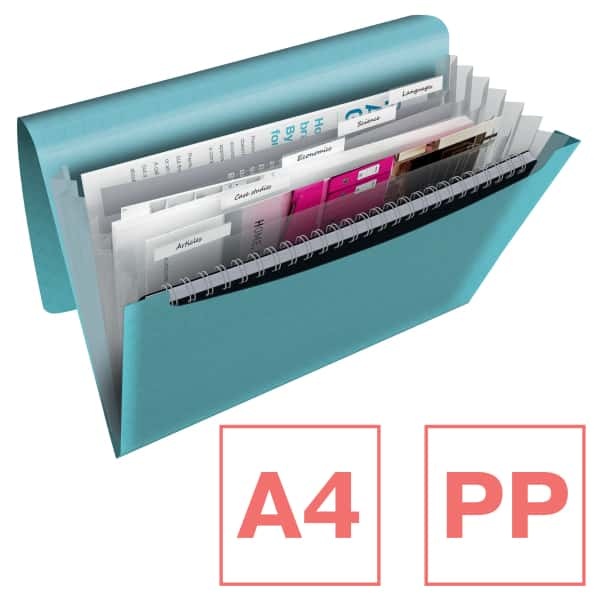 ESSELTE Colour’Breeze Teczka z poszerzanymi przegródkami (6 przegródek) niebieska (2)