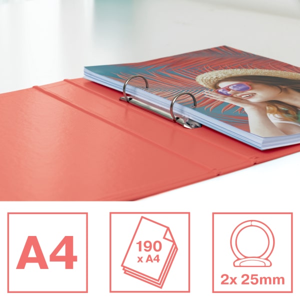 ESSELTE Colour’Breeze Segregator ringowy z polipropylenu koralowy (3)