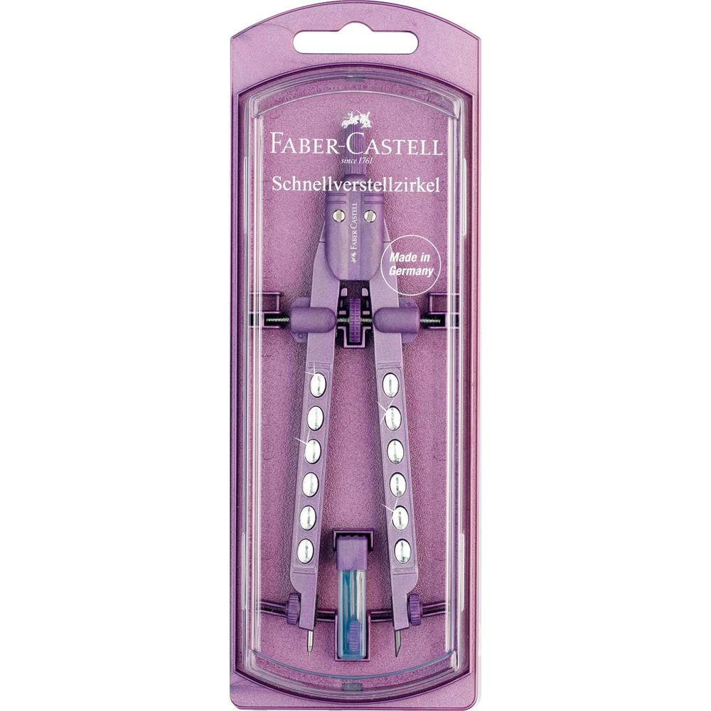 FABER-CASTELL Factory sparkle Cyrkiel + zapasowe rysiki grafitowe (5)