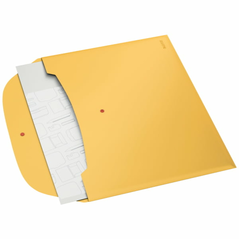 LEITZ Cosy Teczka kopertowa z 2 przegródkami żółta (3)