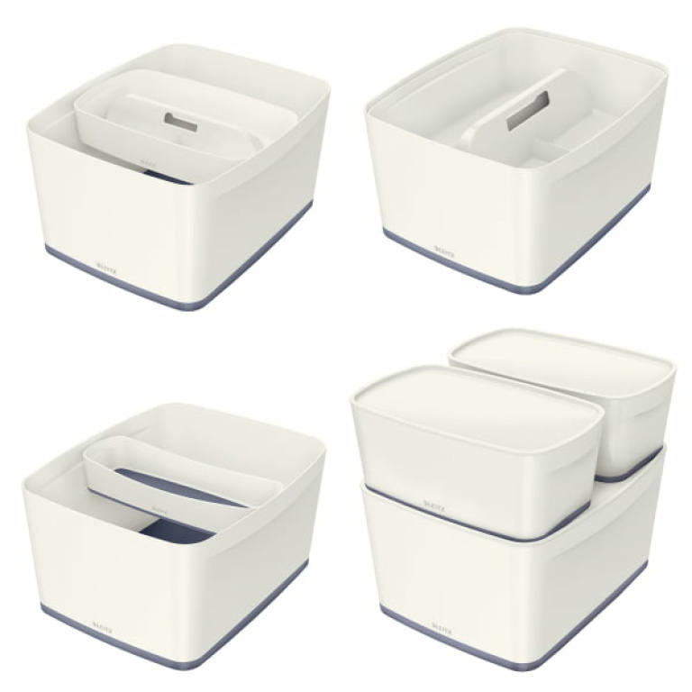 LEITZ Wow MyBox Pojemnik duży z pokrywą biały (3)