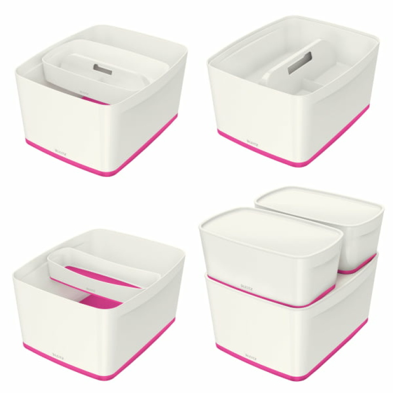 LEITZ Wow MyBox Pojemnik duży z pokrywą różowy (4)