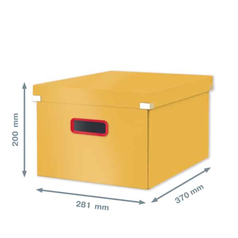 LEITZ Click & Store Cosy Średniej wielkości pudełko do przechowywania żółte (2)