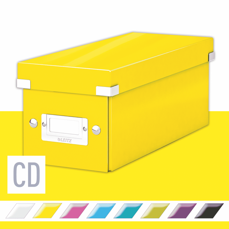LEITZ Wow Click & Store Pudełko na CD żółte (2)