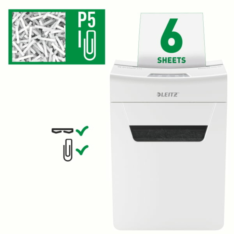 LEITZ Niszczarka IQ Protect Premium 6M (4)