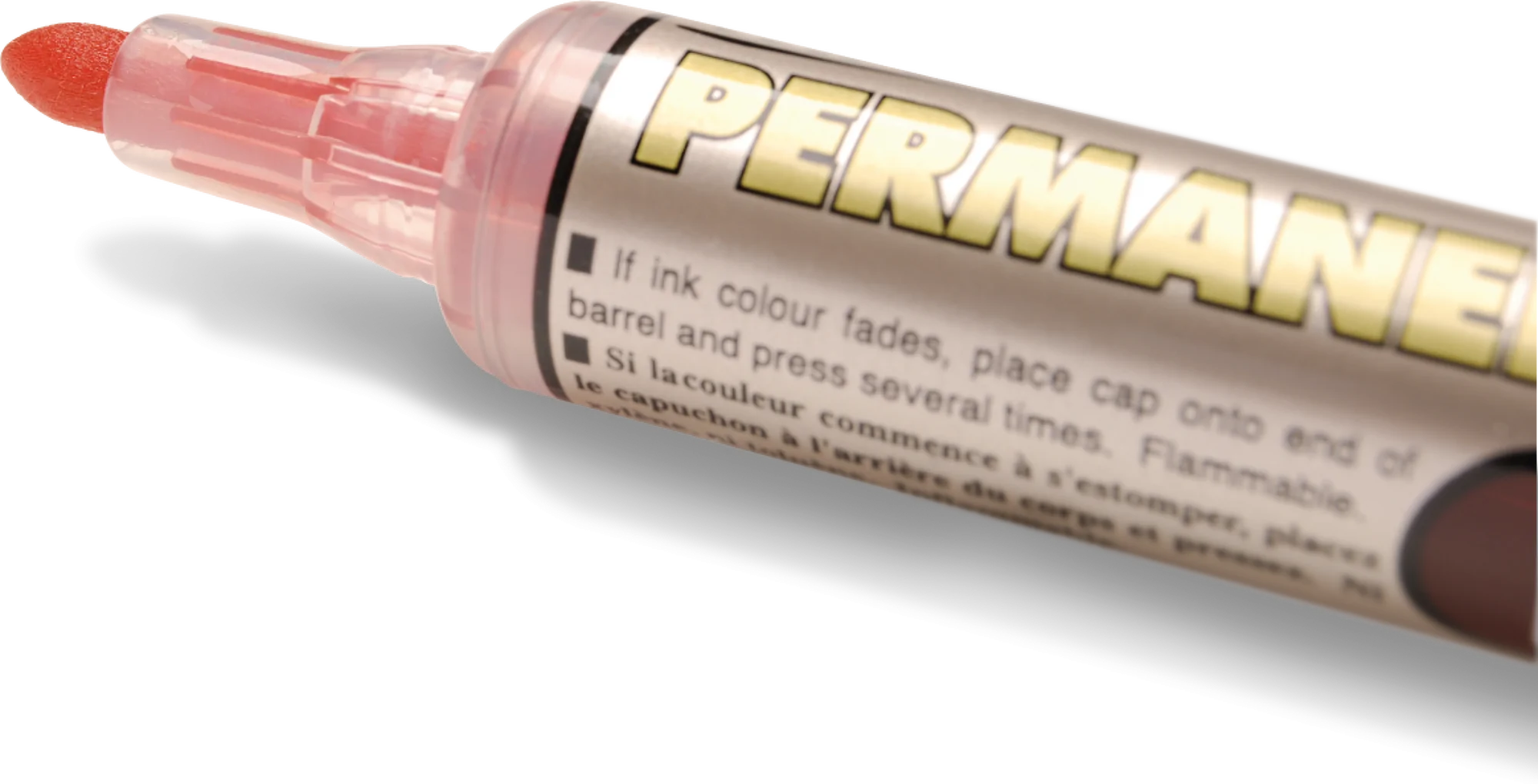 MARKER PENTEL NLF NIEZMYWALNY CZERWONY (3)