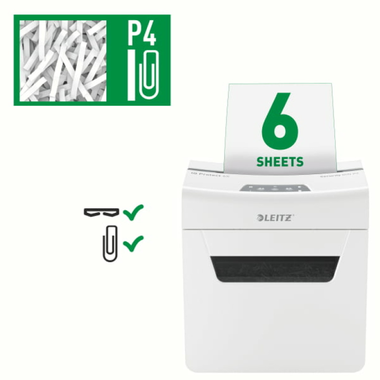 LEITZ Niszczarka IQ Protect Premium 6X (4)