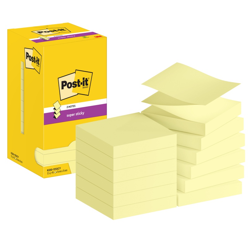 KARTECZKI SAMOPRZYLEPNE POST-IT 76X76MM 90 KARTECZEK P.12 (2)