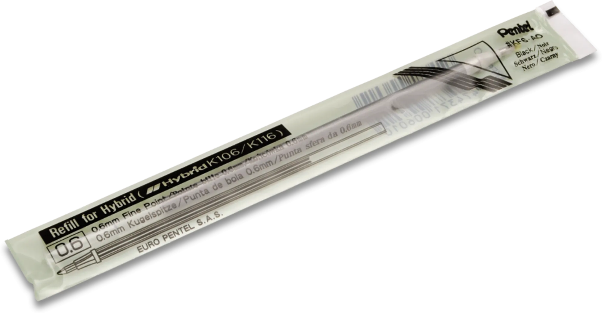 WKŁAD DO DŁUGOPISU PENTEL K107  CZARNY (2)