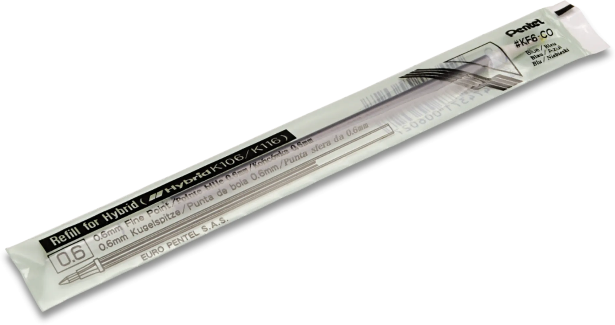 WKŁAD DO DŁUGOPISU PENTEL K106  NIEBIESKI (2)