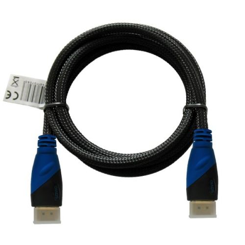 Savio Kabel HDMI (M) 3m, oplot nylonowy, złote końcówki, v1.4 high speed, ethernet/3D, CL-07 (2)