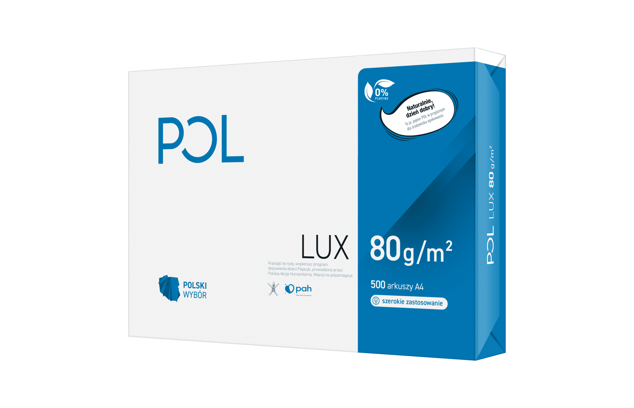PAPIER KSEROGRAFICZNY POL LUX A4 80G/M2 500 ARK 1 RYZA (2)